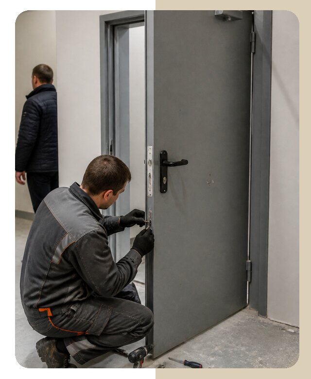 Ремонт противопожарной двери в Ревде по цене 6876 р. | Дверной